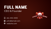 Sports Baseball Shield Business Card