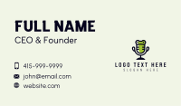 Frog Microphone Podcast Business Card