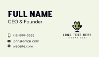 Frog Microphone Podcast Business Card Design