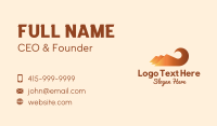 Orange Mountain Swirl Business Card