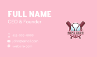 Baseball Bat Sports Business Card Image Preview