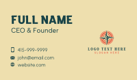 Lunar Traveler Compass Business Card Design