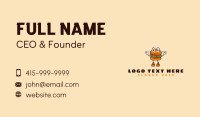 Burger Hamburger Cartoon Business Card Design