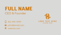 Professional Letter H Business Card Design