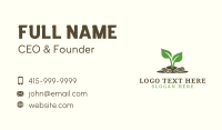 Gardening Soil Plant Business Card Design
