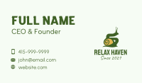 Land Snail Silhouette  Business Card