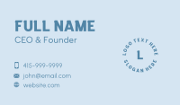 Blue Letter Company Business Card