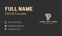 Corporate T & P Monogram Business Card