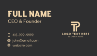 Corporate T & P Monogram Business Card Design