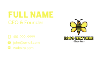 Yellow Wasp Outline Business Card