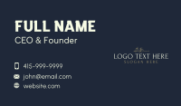 Luxury Florist Wordmark Business Card Design