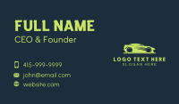 Green Car Speed Drive Business Card