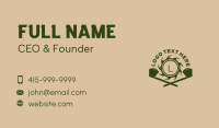 Industrial Lumberjack Tools Business Card Design