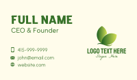 Organic Leaf Butterfly Business Card