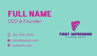 Paint Graffiti Letter F Business Card Image Preview