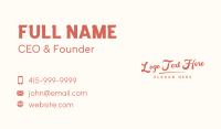 Curve Business Card example 2
