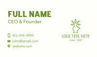 Marijuana Leaf Hookah Business Card Design