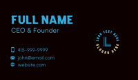 Sans Serif Business Card example 1