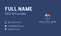 Fire Snowflake HVAC Business Card