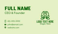 Healthy Vegetarian Restaurant  Business Card