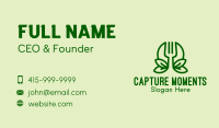 Healthy Vegetarian Restaurant  Business Card