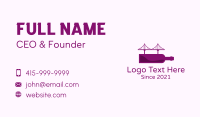 Wine Bottle Bridge Business Card Design