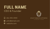 Premium Royal Shield Lettermark Business Card