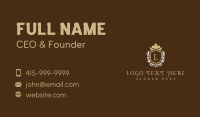 Premium Royal Shield Lettermark Business Card Design