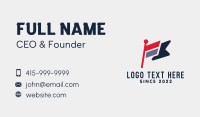 Nationality Veteran Flag  Business Card