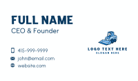 Construction Bulldozer Excavation Business Card