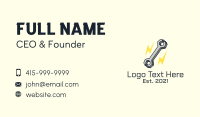 Electrician Business Card example 1
