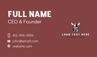 Medieval Viking Horns Business Card