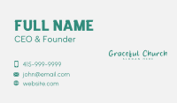 Generic Green Craft  Business Card