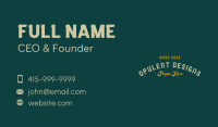 Generic Retro Wordmark Business Card Image Preview