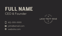 Star Graffiti Wordmark Business Card Design