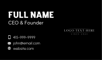 Corporate Professional Wordmark Business Card