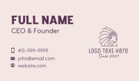 Tribal Chieftain Business Card Design