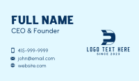 Tech Software Letter D Business Card