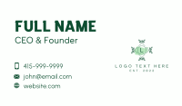 Natural Watercolor Lettermark Business Card