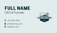Grass Lawn Care Mower Business Card