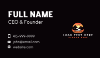 Outdoor Sunset Mountain Business Card