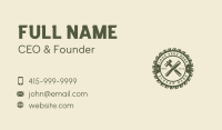 Mallet Chisel Wood Sculptor Business Card