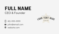 Hipster Star Wordmark Business Card Design