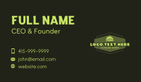Green Hexagon Mountain Business Card