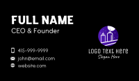 Night Cityscape Condiments Outline Business Card