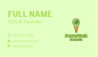 Green Apple Ice Cream  Business Card