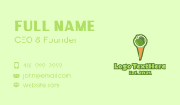 Green Apple Ice Cream  Business Card Design