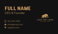 Walking Elephant Wildlife Safari Business Card Design