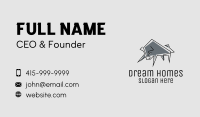 Minimal Gray Bull Business Card