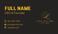 Lettering Business Card example 3